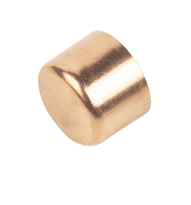 Image of Flomasta End Feed Stop Ends 15mm 2 Pack 