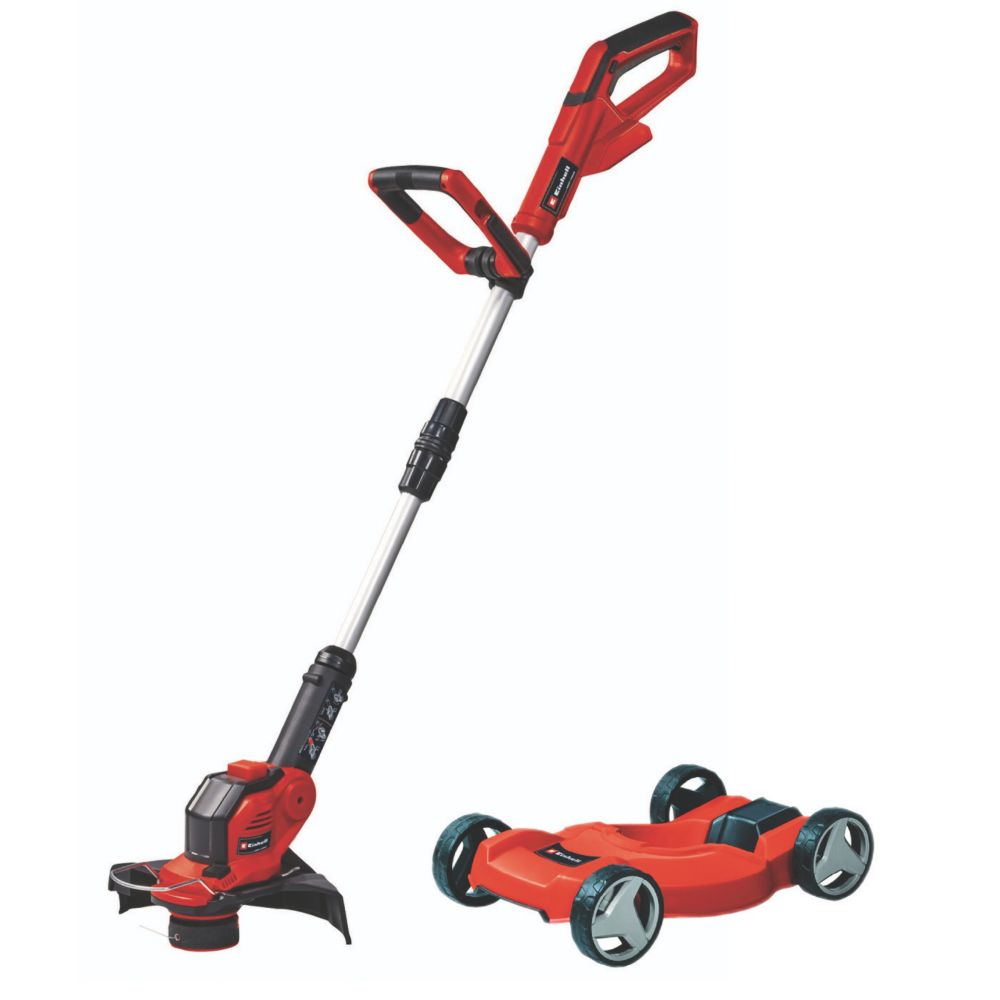 Image of Einhell GE-CT 18/28 Li TC-Solo 18V Li-Ion Power X-Change Cordless Grass Trimmer with Cart - Bare 