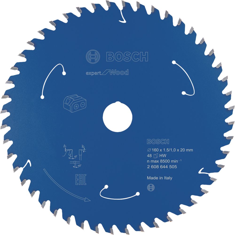 Image of Bosch Expert Wood Circular Saw Blade 160mm x 20mm 48T 