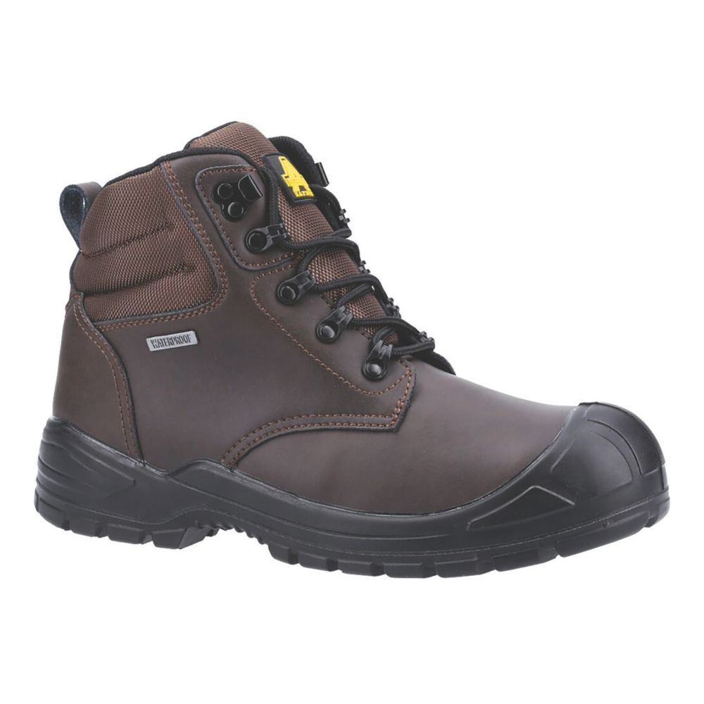 Image of Amblers 241 Safety Boots Brown Size 6.5 