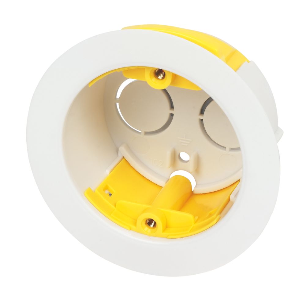 Image of Appleby 1-Gang Dry Lining Circular Knockout Box 35mm 