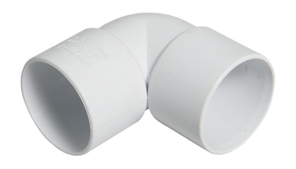Image of FloPlast Bends 90Â° White 40mm 5 Pack 
