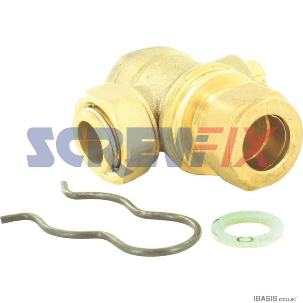 Image of Baxi 720543401 22mm Flow & Return Pipe Valve Tap 