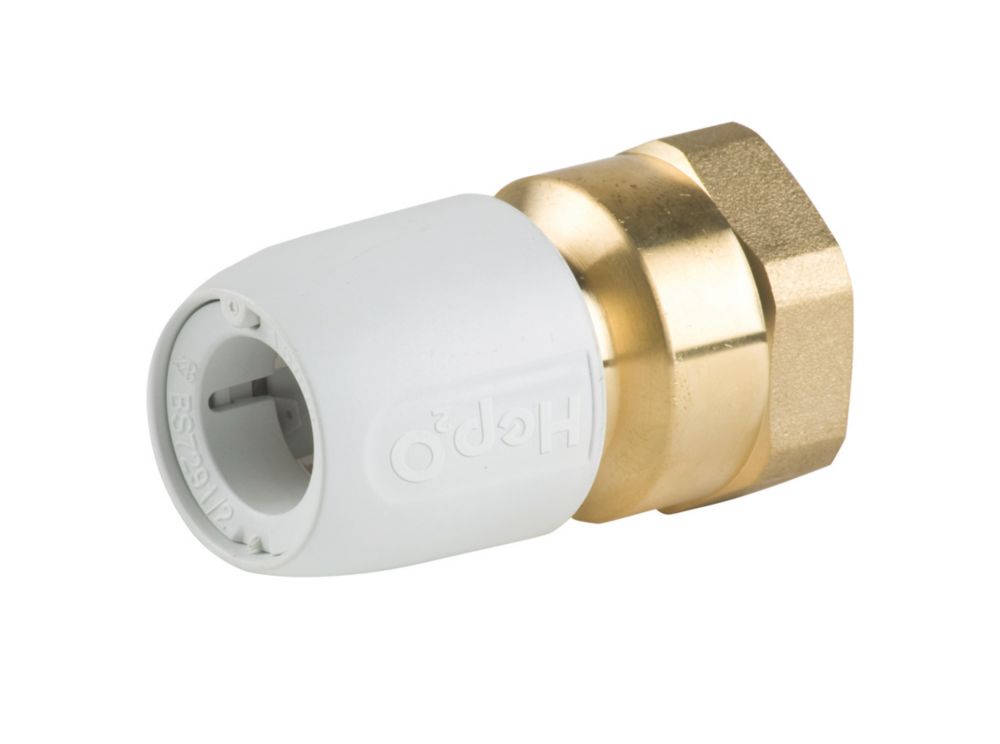 Image of Hep2O Plastic Push-Fit Adapting Female Coupler 15mm x 3/4" 