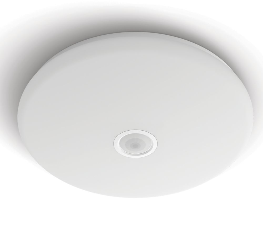 Image of Philips Mauve LED Ceiling Light with PIR Sensor White 16W 1700lm 