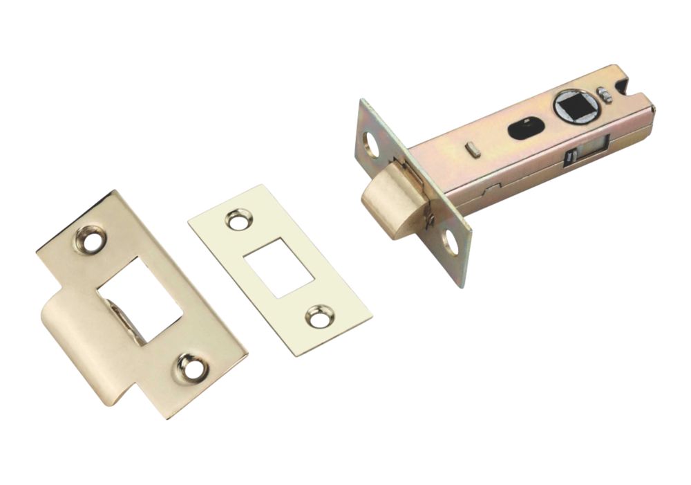 Image of Smith & Locke Polished Brass Tubular Mortice Latch 79.35mm Case - 57mm Backset 