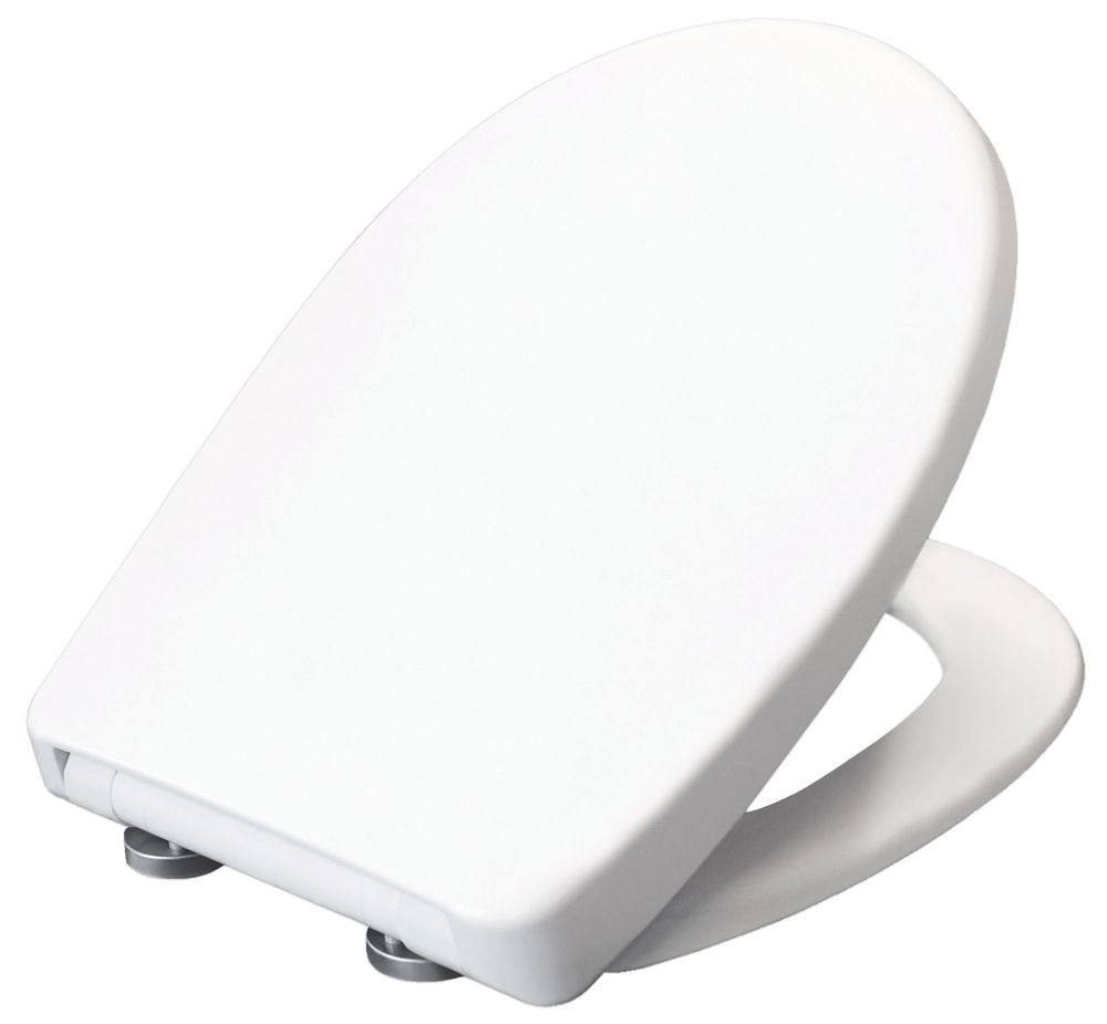 Image of Bemis Click & Clean Classic Soft-Close with Quick-Release Toilet Seat Duraplast White 