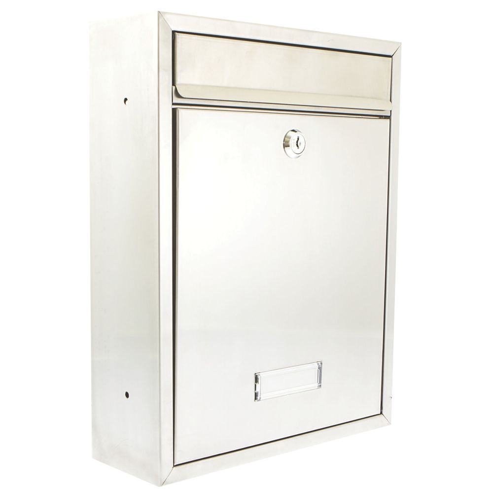 Image of Burg-Wachter Trent Post Box Steel Metallic 