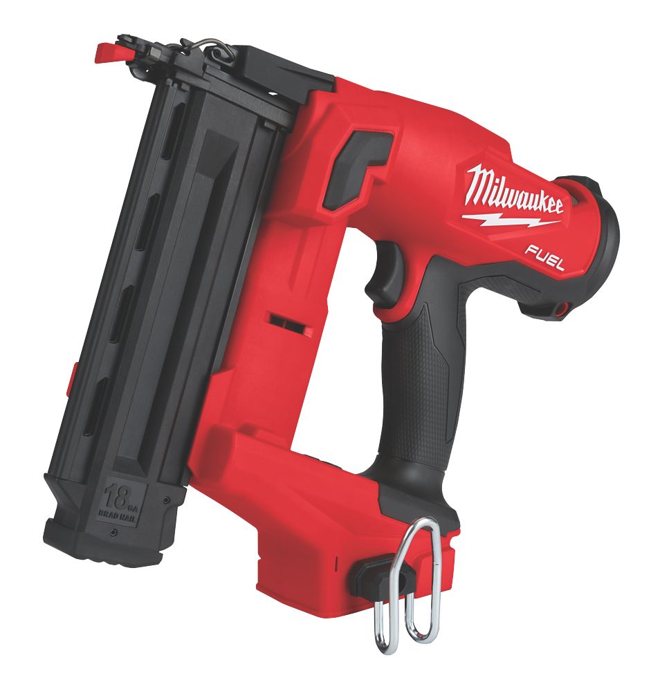 Image of Milwaukee M18 FN18GS FUEL 1.2mm 18V Li-Ion RedLithium Brushless First Fix Cordless Nail Gun - Bare 