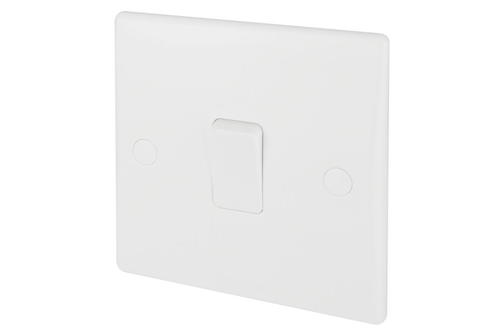 Image of Schneider Electric Ultimate Slimline 16AX 1-Gang 2-Way Light Switch White 