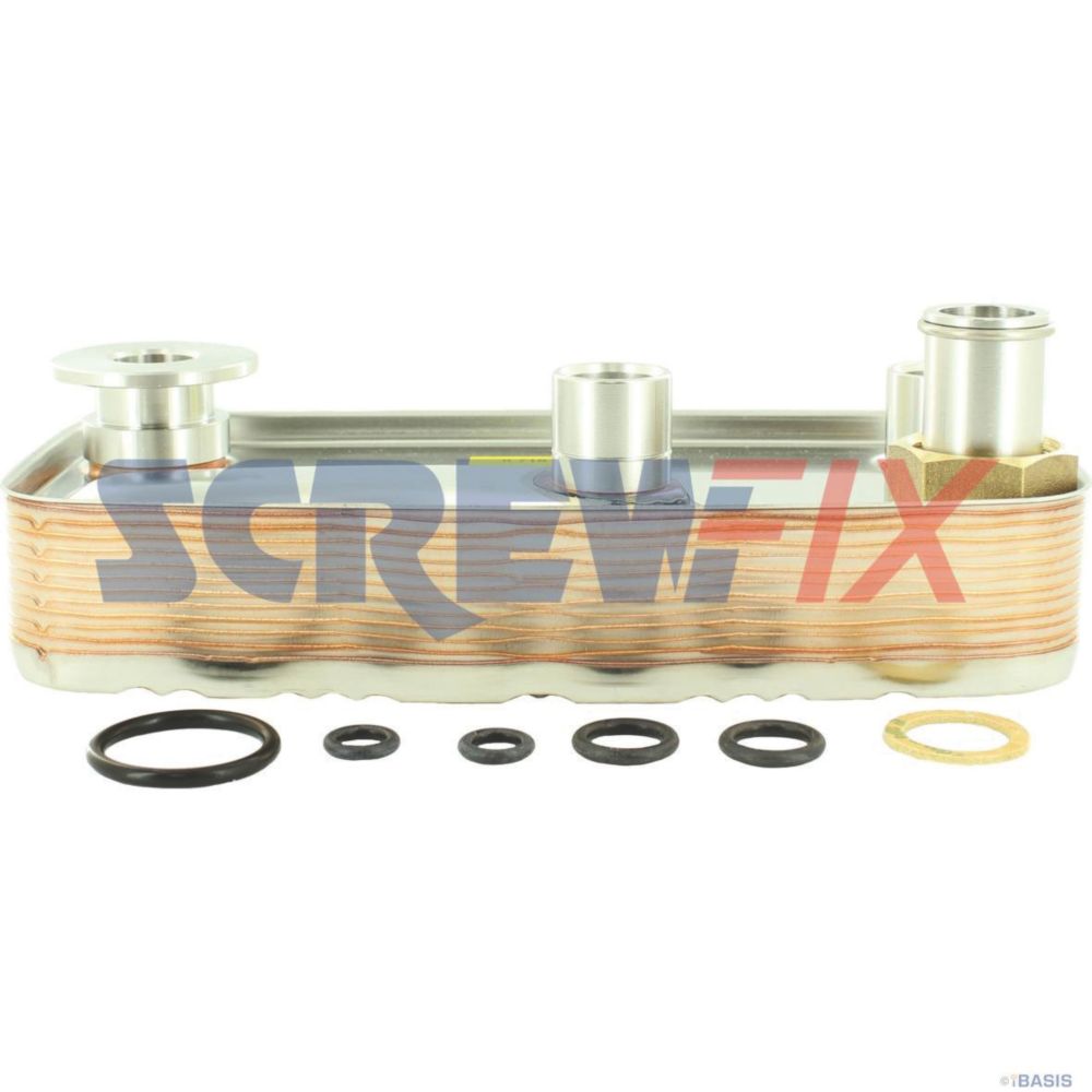 Image of Worcester Bosch 87161429000 PLATE HEAT EXCHANGER PVW 12E 