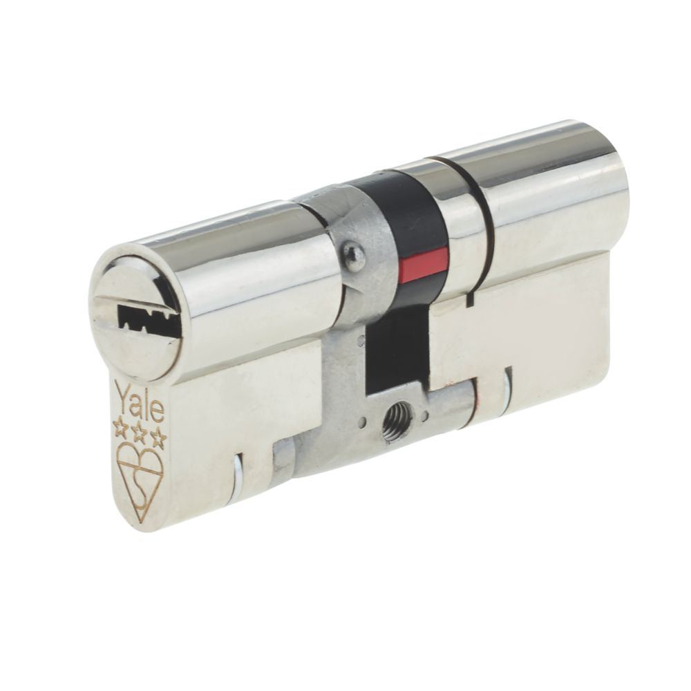 Image of Yale Fire Rated Double Platinum 3-Star Euro Profile Cylinder 35-35 
