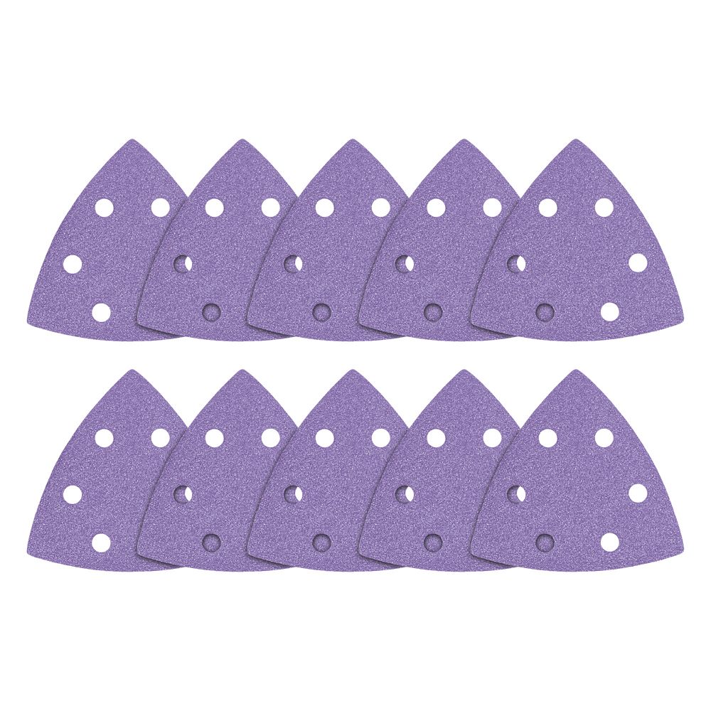 Image of Trend AB/OSC/240A Abrasive Sanding Sheets Punched 93mm x 93mm 240 Grit 10 Pack 