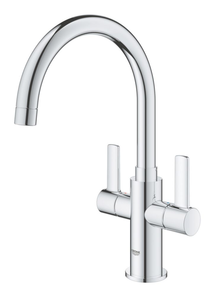 Image of Grohe Start Twin Lever Mono Mixer Chrome 