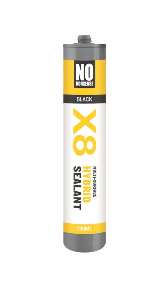Image of No Nonsense X8 Hybrid Sealant & Adhesive Black 290ml 