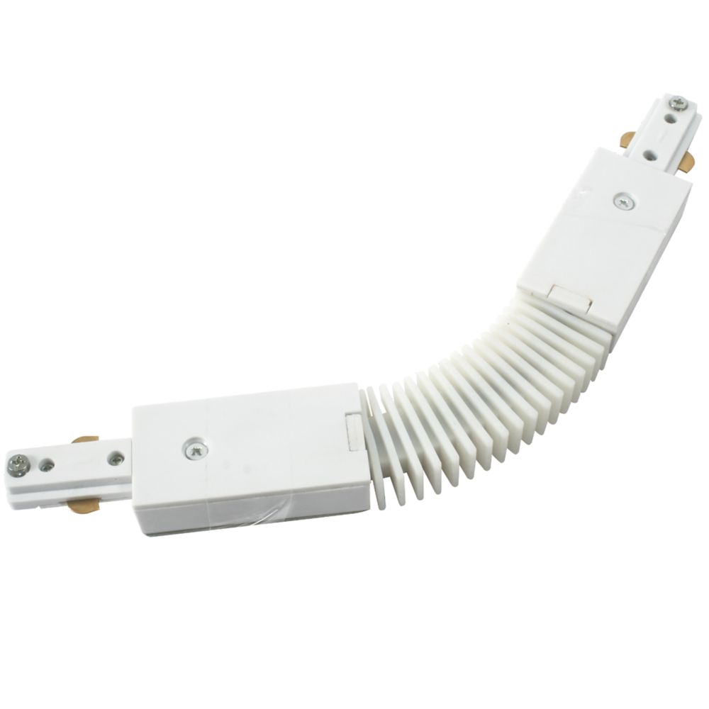 Image of Knightsbridge 1-Circuit Flex Connector for Knightsbridge Track Lighting System White 