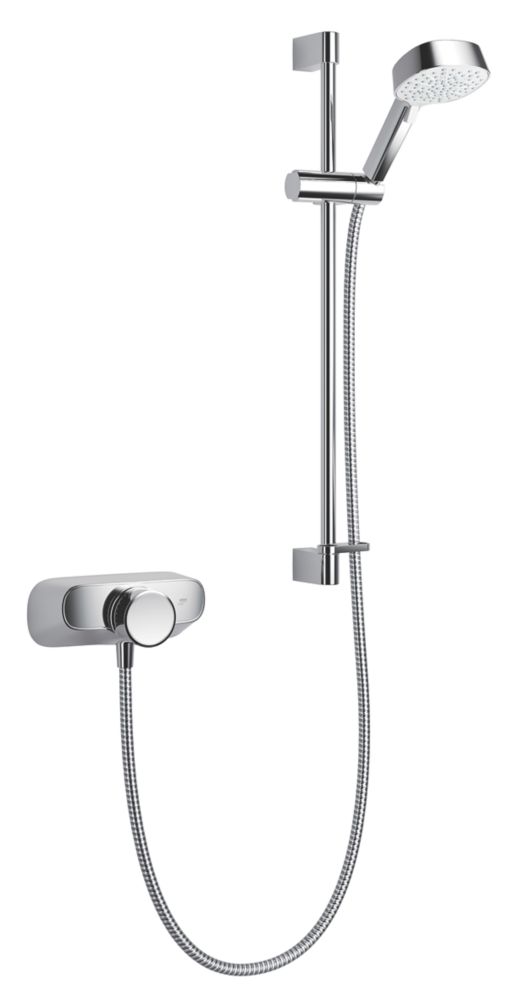 Image of Mira Form Rear-Fed Exposed Chrome Thermostatic Mixer Shower 