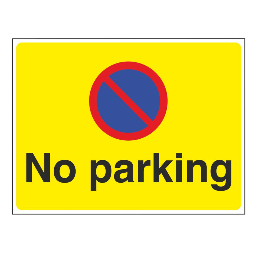 Image of "No Parking" Sign 450mm x 600mm 