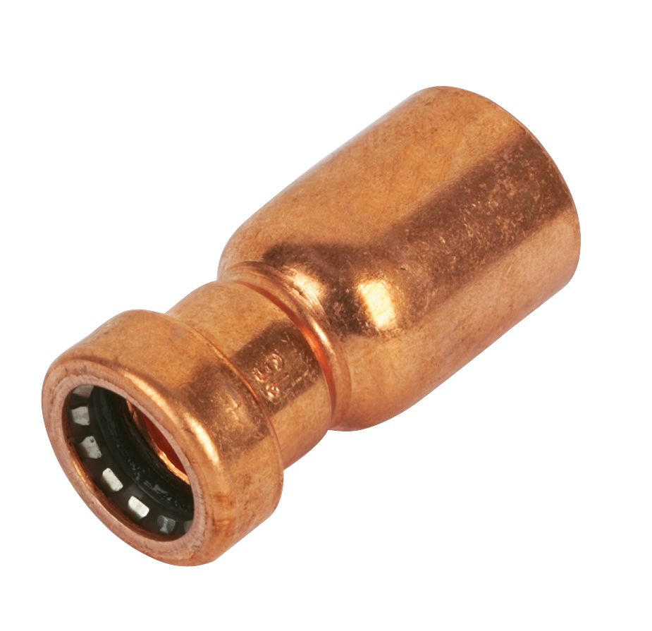 Image of Tectite Sprint Copper Push-Fit Fitting Reducer F 15mm x M 22mm 