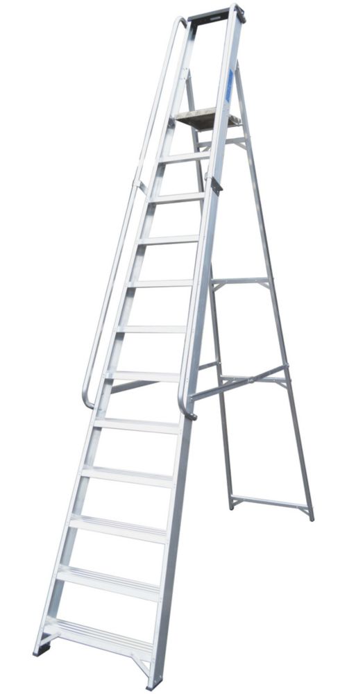 Image of Lyte Aluminium 12-Treads Platform Stepladder 2.60m 