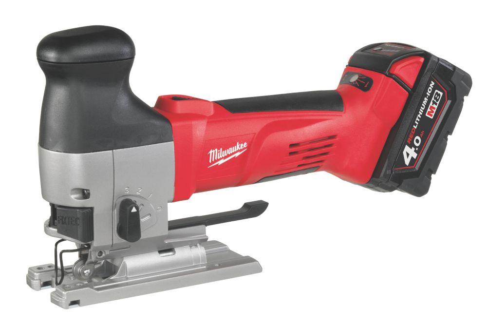 Image of Milwaukee HD18JSB-402C 18V 2 x 4.0Ah Li-Ion RedLithium Cordless Body-Grip Jigsaw 