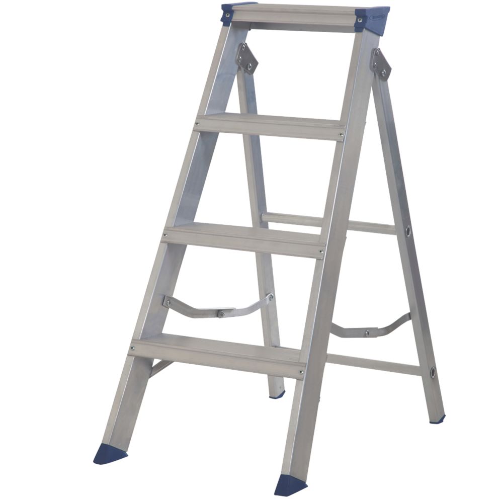 Image of Werner MasterTrade Aluminium 4-Tread Swingback Stepladder 0.85m 