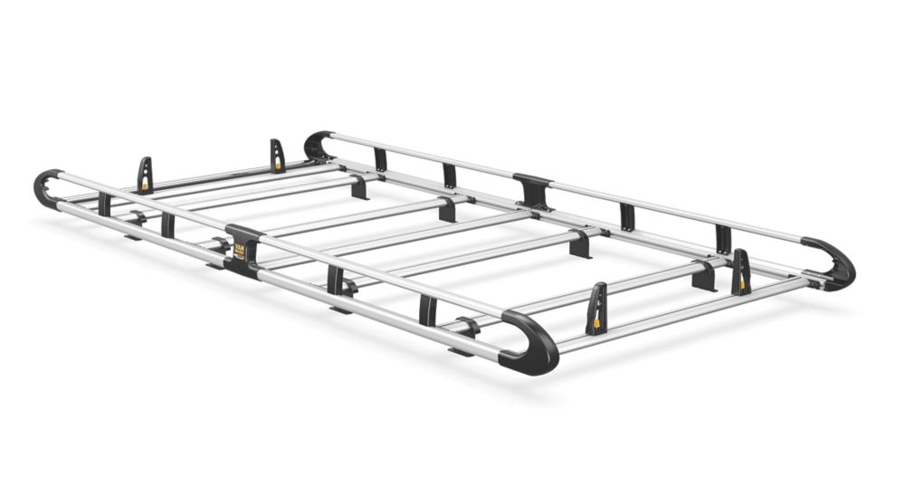 Image of Van Guard Volkswagen Transporter T5 2002 - 2015 Roof Rack - 7-bar ULTIRack+ L1 H1 Twin Door 