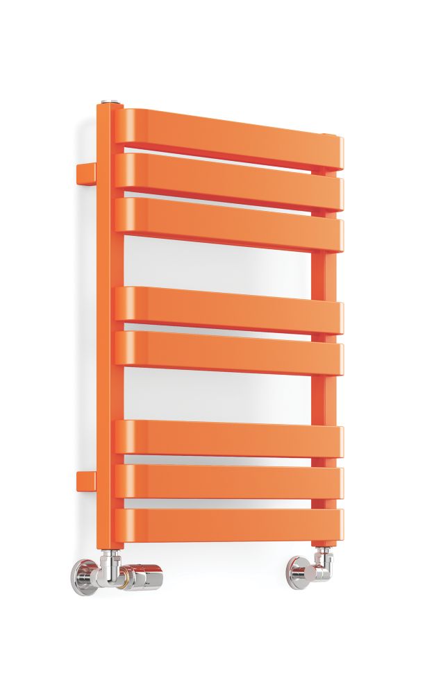 Image of Terma Warp T Bold Designer Towel Rail 655m x 500mm Orange 1569BTU 