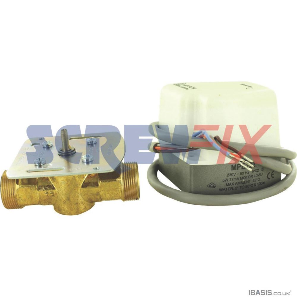 Image of Baxi MPE222 Myson 22mm 2PT Zone Complete Valve 