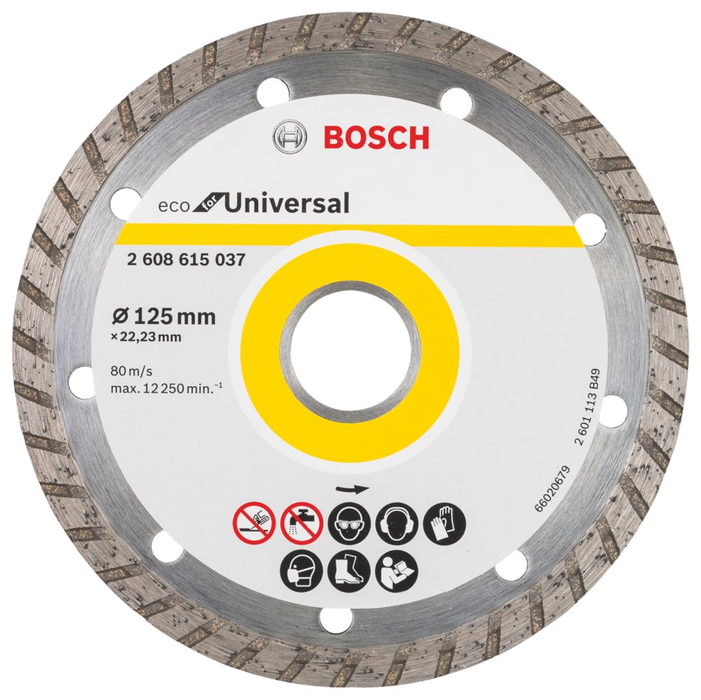 Image of Bosch Eco Multi-Material Universal Turbo Diamond Disc 125mm x 22.23mm 