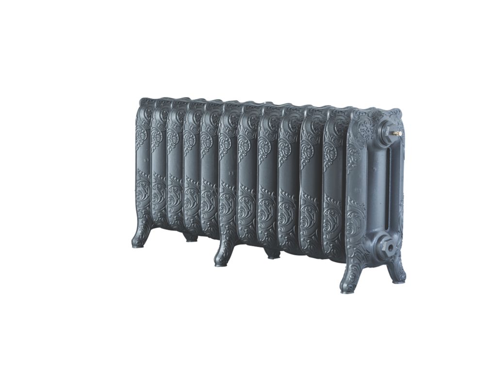 Image of Arroll Montmartre 3-Column Cast Iron Radiator 470mm x 994mm Cast Grey 3685BTU 