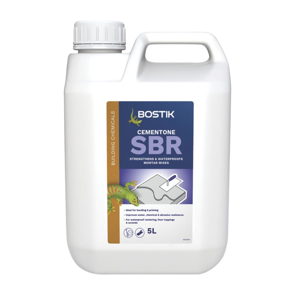 Image of Bostik SBR Admixture White 5Ltr 