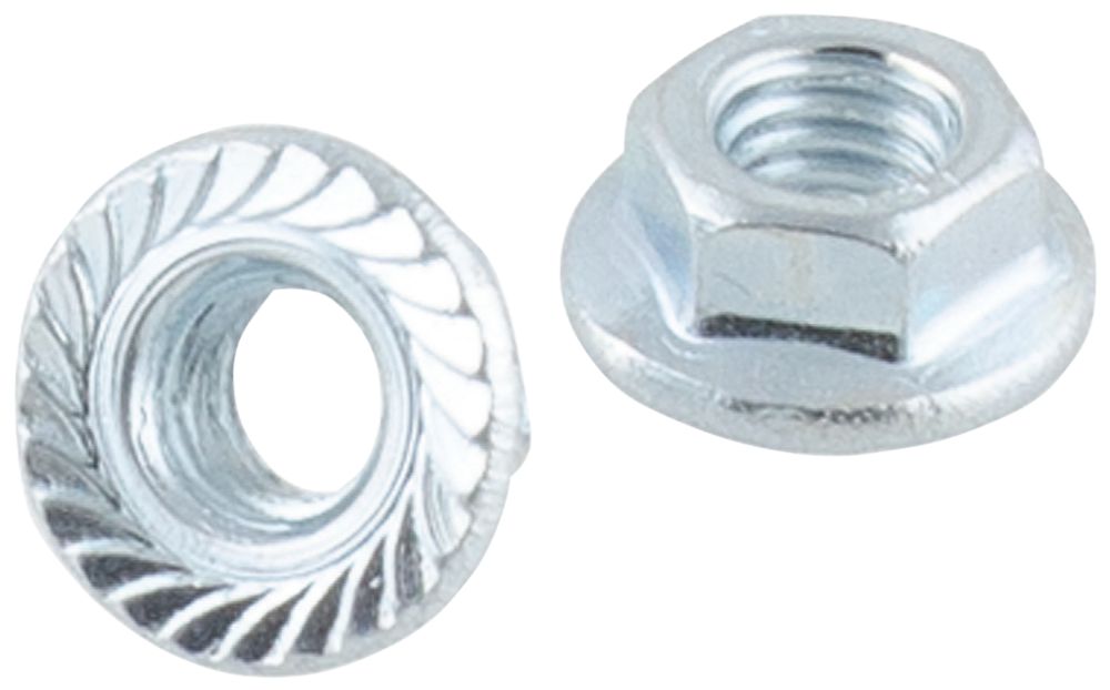 Image of Easyfix Carbon Steel Flange Head Nuts M5 100 Pack 