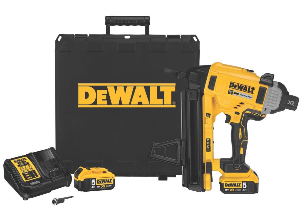 Image of DeWalt DCN890P2-GB 57mm 18V 2 x 5.0Ah Li-Ion XR Brushless Concrete/Steel Cordless Nail Gun 