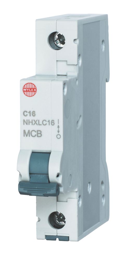 Image of Wylex 16A SP Type C MCB 