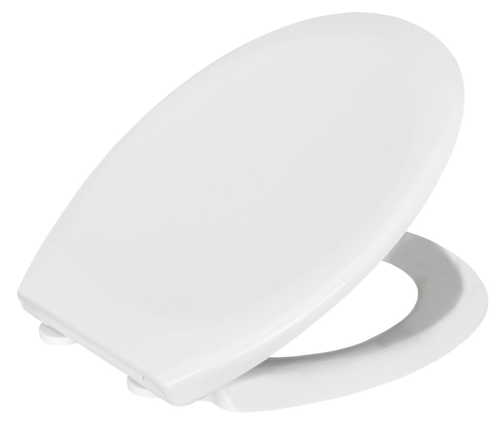 Image of Bemis Ferno Soft-Close with Quick-Release Toilet Seat Thermoset Plastic White 