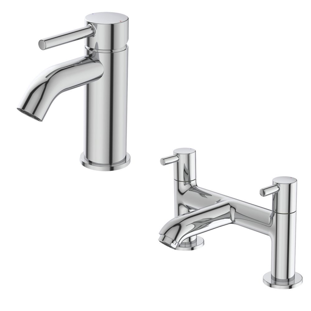 Image of Ideal Standard Ceraline Basin Mixer & Bath Filler Pack 