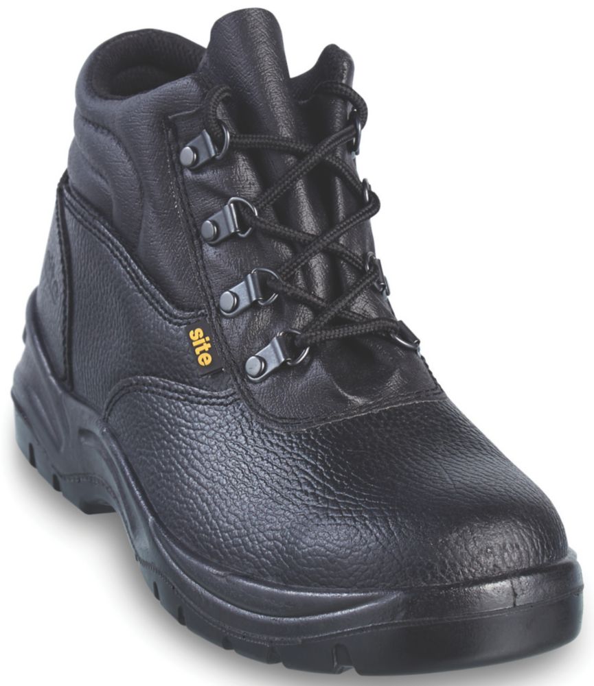 Image of Site Slate Safety Boots Black Size 6 