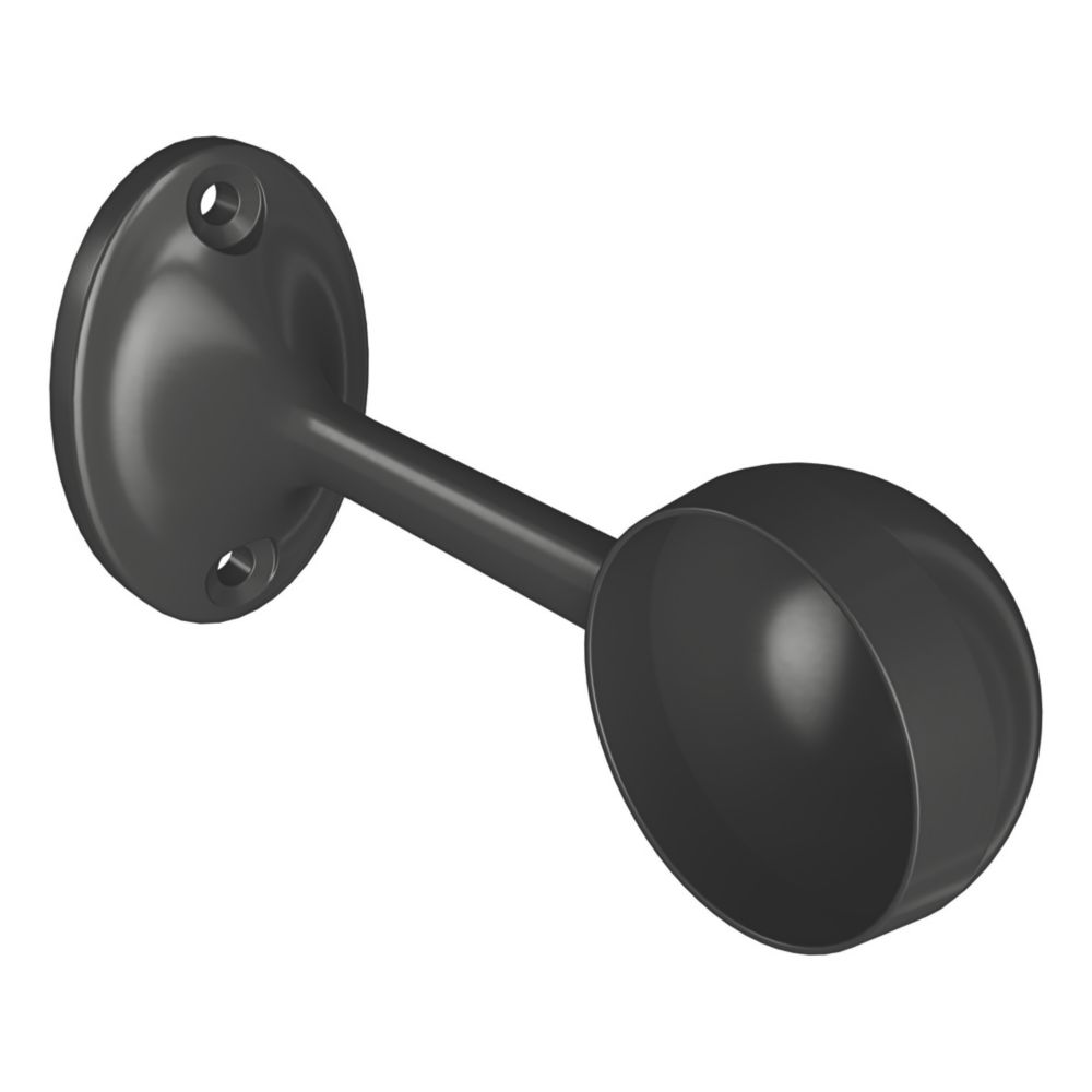 Image of Rothley End Bracket Matt Black 25mm 