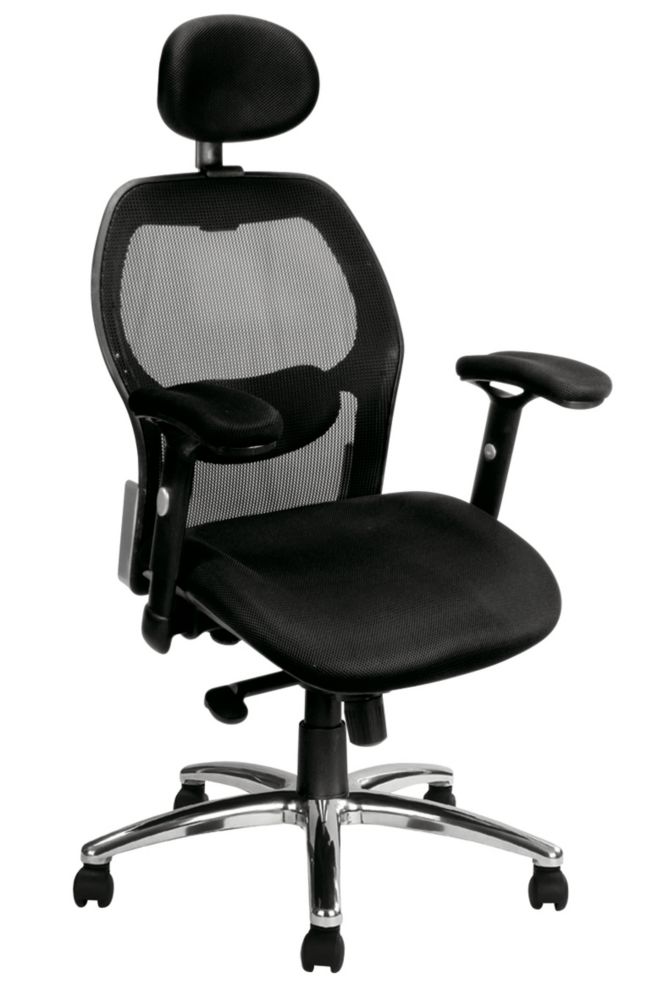 Image of Nautilus Designs Hermes High Back Executive Chair Black 