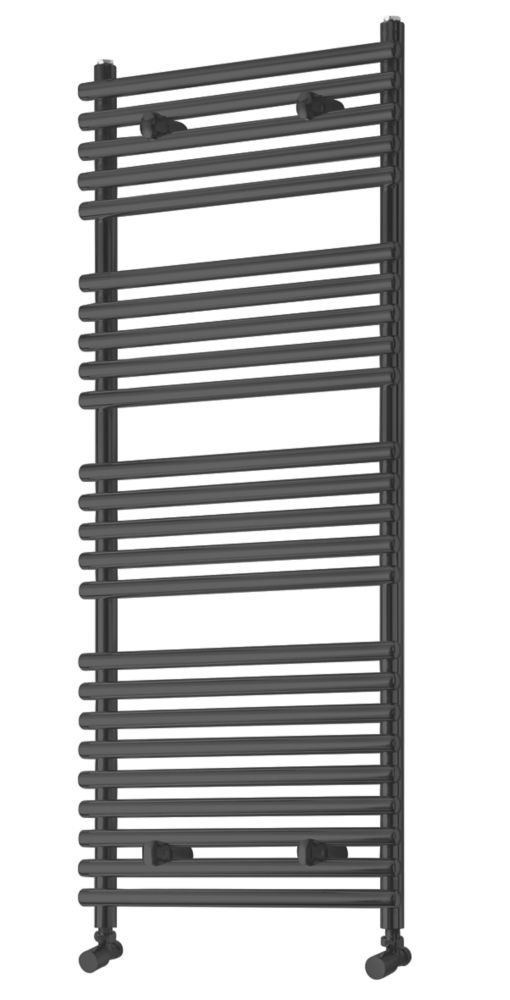 Image of Towelrads Iridio Designer Towel Radiator 1200mm x 500mm Anthracite 2098BTU 
