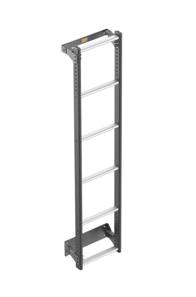 Image of Van Guard VGL6-04 Ford Transit Custom 2012 on 6-Treads ULTI Ladder Rear Door Ladder for H2 1560mm 
