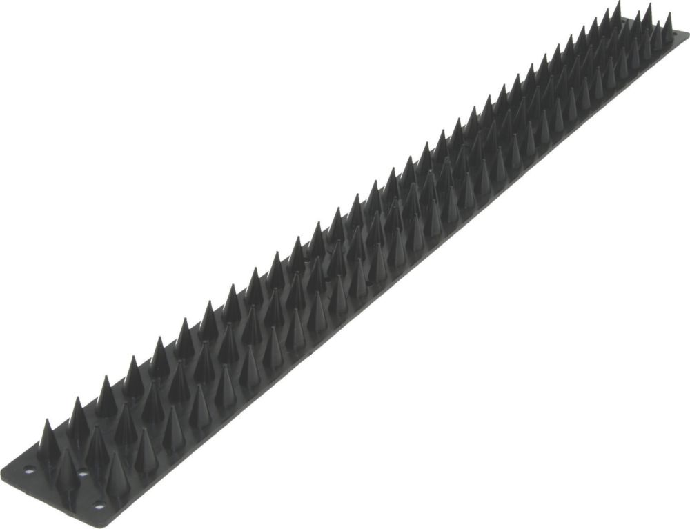 Image of Security Solutions Black Wall Spikes 8 Pack 