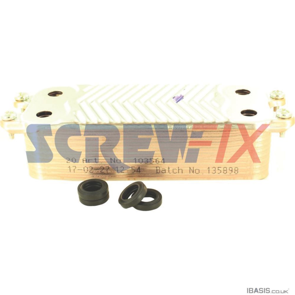 Image of Glow-Worm 0020014403 20-Plate DHW Heat Exchanger 