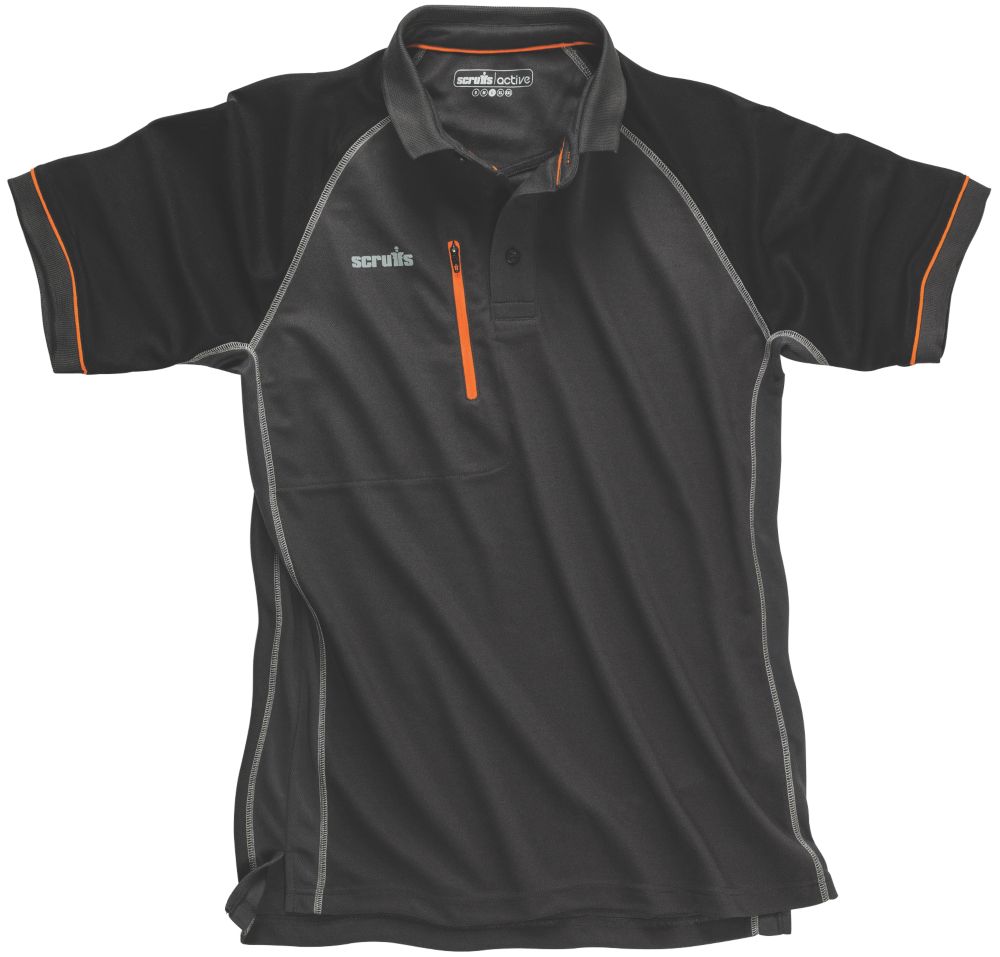 Image of Scruffs Trade Active Polo Graphite Small 38" Chest 