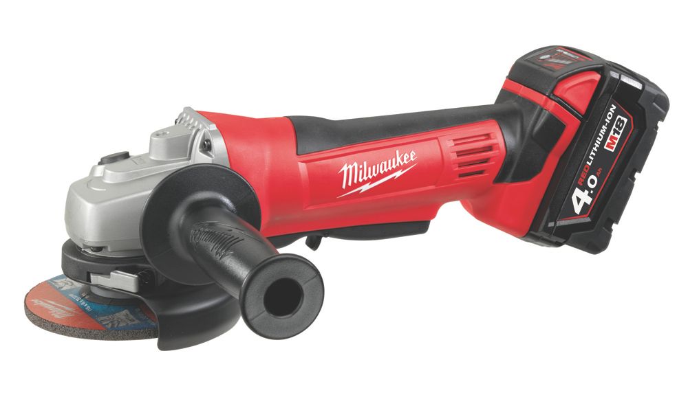 Image of Milwaukee HD18AG-402C 18V 2 x 4.0Ah Li-Ion RedLithium 4 1/2" Cordless Angle Grinder 