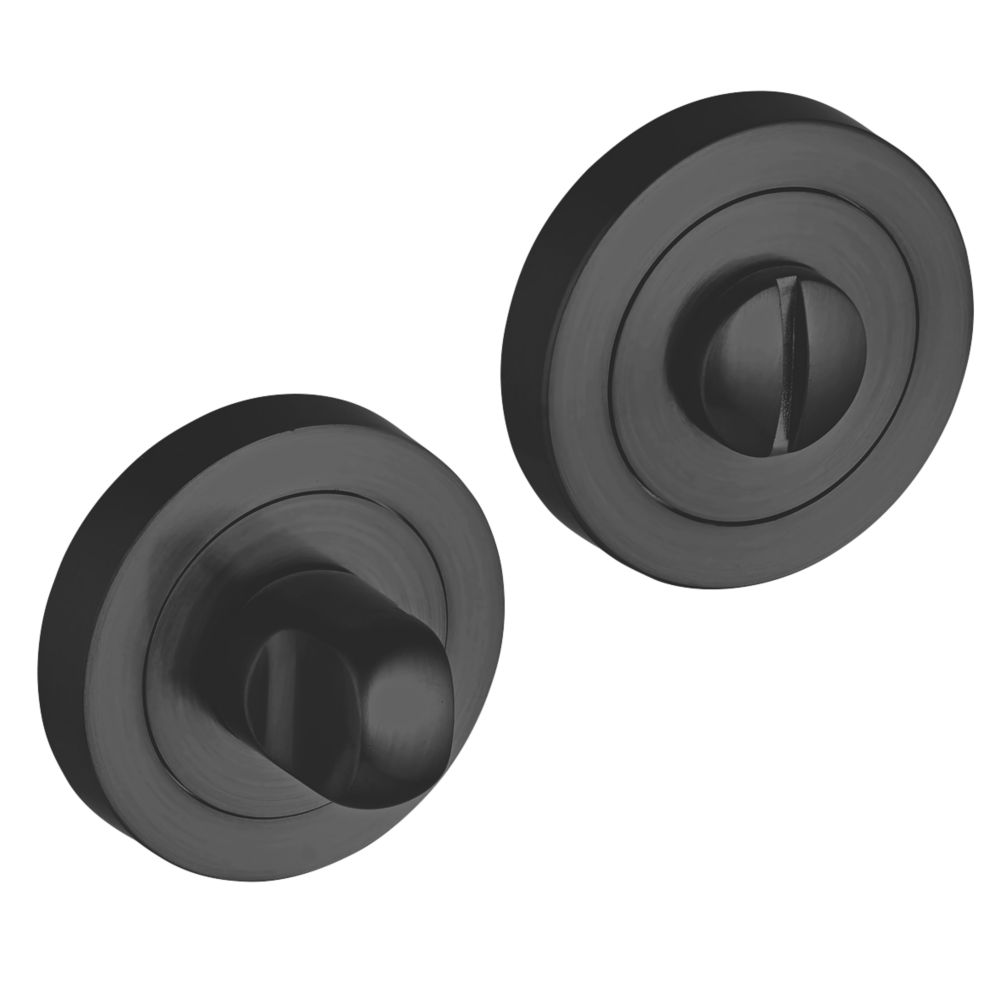Image of Smith & Locke Standard Thumbturn Set Matt Black 50mm 