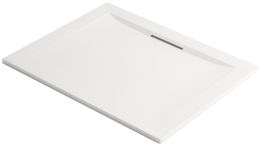 Image of Mira Flight Level Rectangular Shower Tray White 1400mm x 800mm x 25mm 