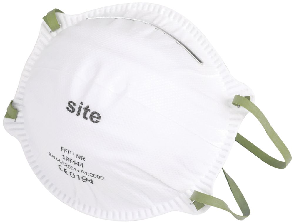 Image of Site Moulded Unvalved Mask P1 10 Pack 