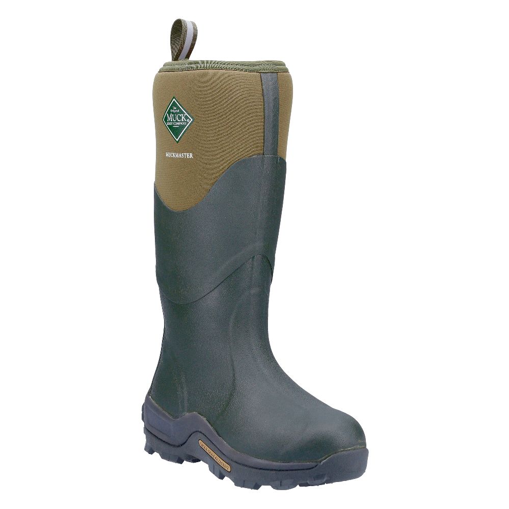 Image of Muck Boots Muckmaster Hi Metal Free Non Safety Wellies Moss Size 4 